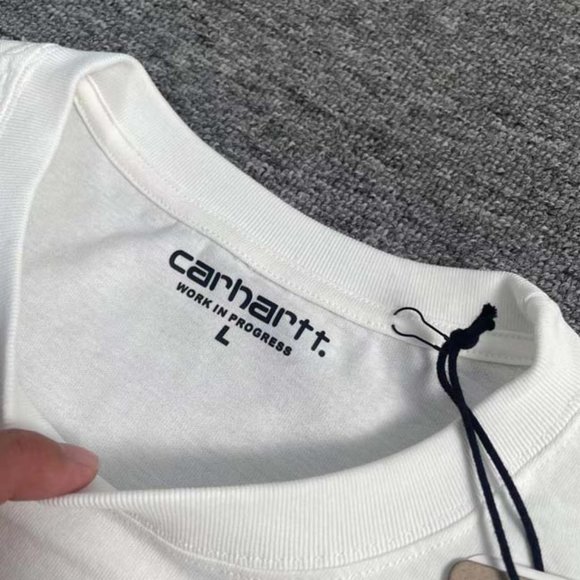 CARHARTT White Letter Yellow Icon T-Shirt - White Short Sleeve - Picture 8 of 11